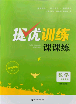 南京大學(xué)出版社2021提優(yōu)訓(xùn)練課課練八年級上冊數(shù)學(xué)江蘇版徐州專版參考答案