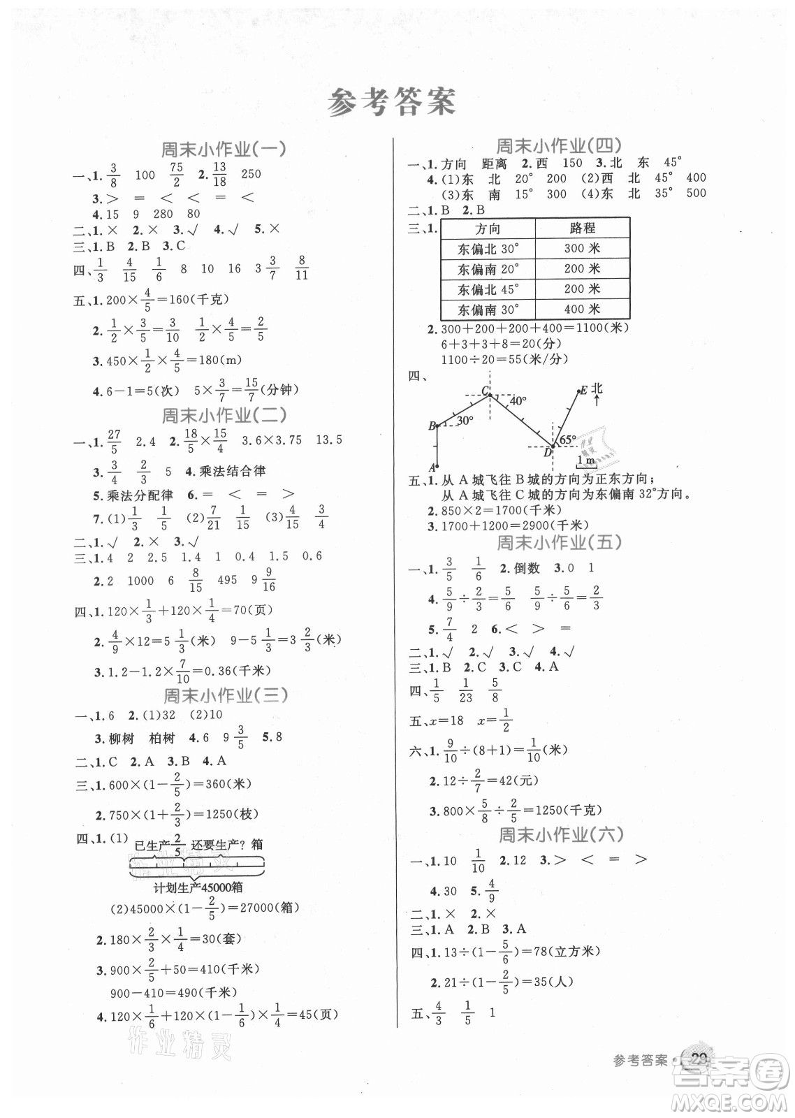 沈陽出版社2021黃岡名卷數(shù)學(xué)六年級(jí)上冊(cè)RJ人教版新疆專版答案