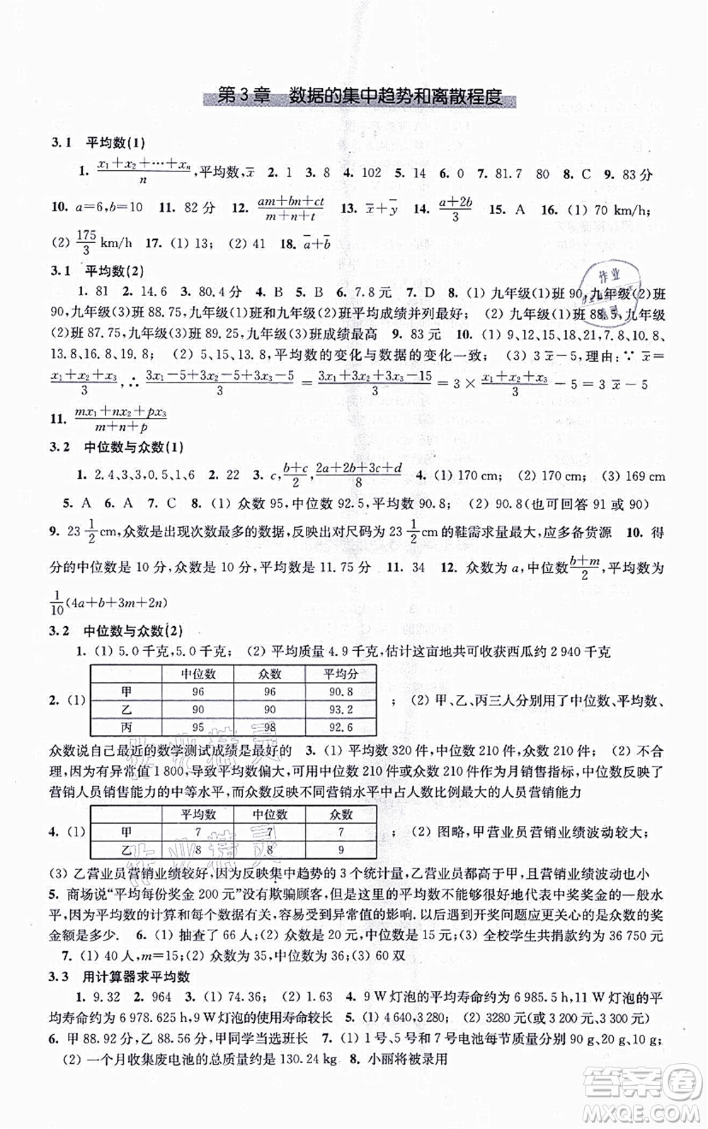 江蘇鳳凰科學(xué)技術(shù)出版社2021同步練習(xí)數(shù)學(xué)九年級(jí)上冊(cè)蘇科版答案