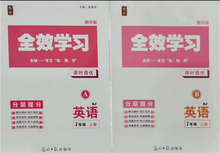 光明日報出版社2021全效學習課時提優(yōu)七年級上冊英語人教版精華版參考答案