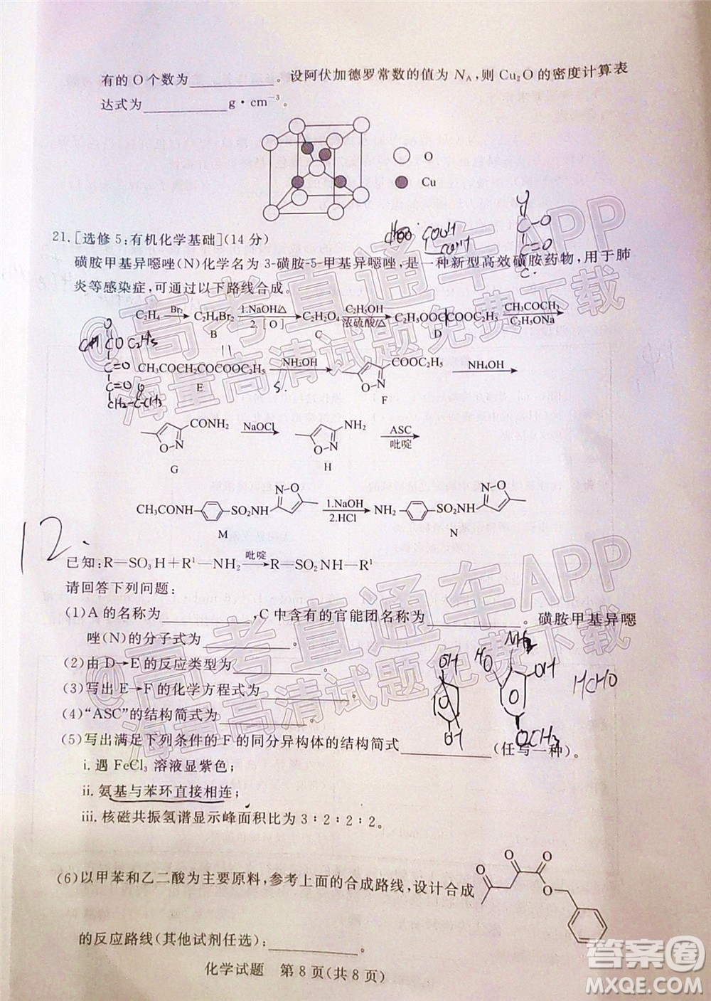 肇慶市2022屆高中畢業(yè)班第一次統(tǒng)一檢測化學試題及答案