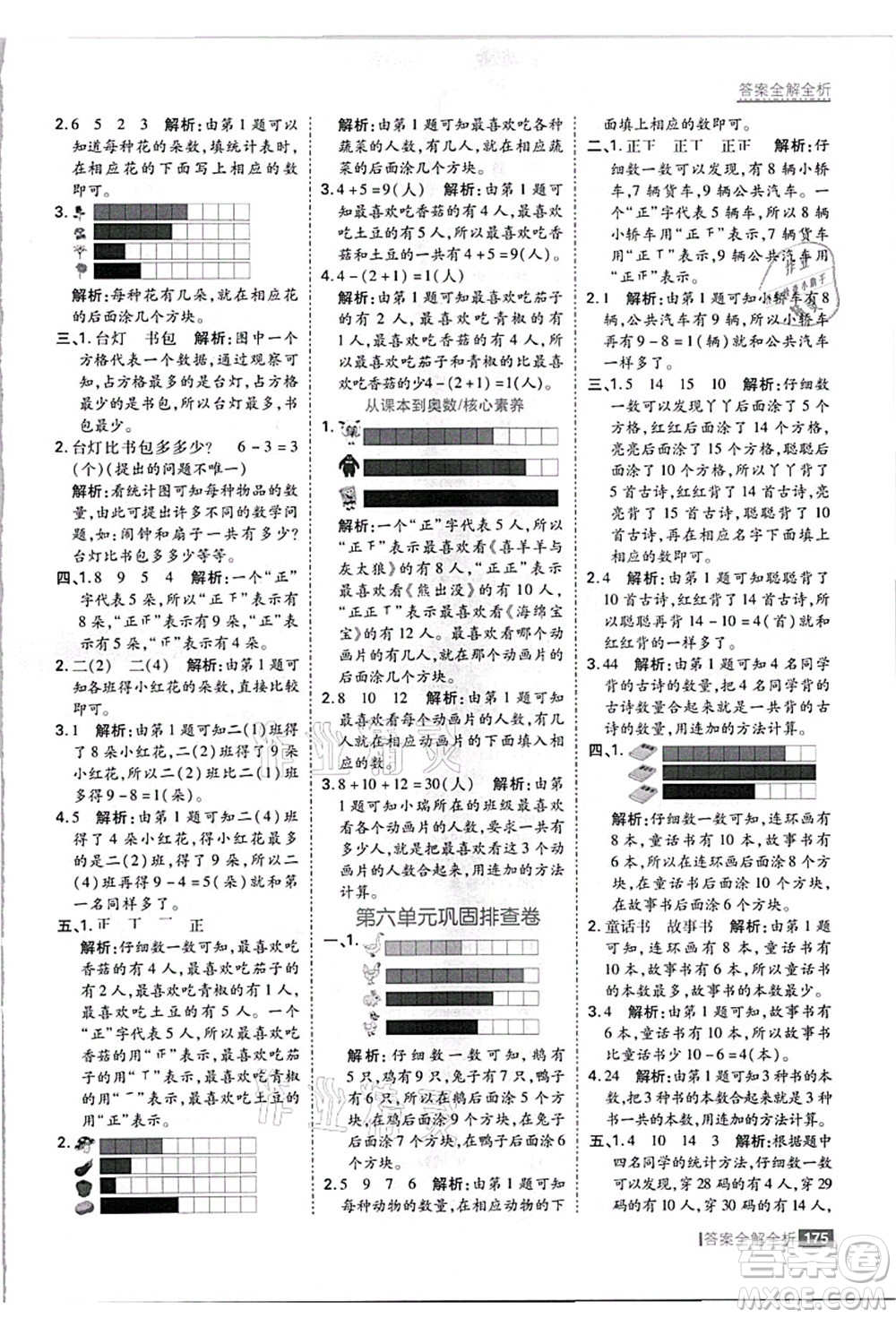 黑龍江教育出版社2021考點(diǎn)集訓(xùn)與滿分備考二年級數(shù)學(xué)上冊JJ冀教版答案