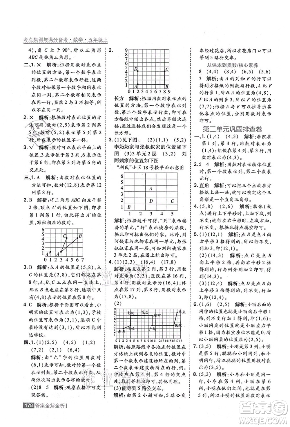 黑龍江教育出版社2021考點集訓(xùn)與滿分備考五年級數(shù)學(xué)上冊人教版答案