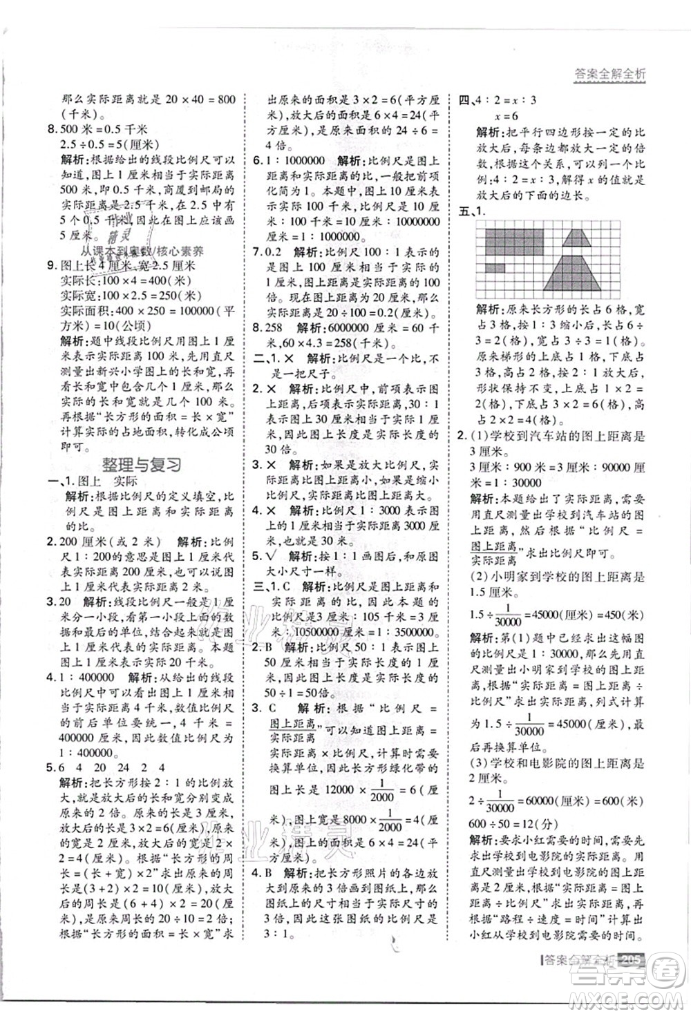 黑龍江教育出版社2021考點(diǎn)集訓(xùn)與滿分備考六年級數(shù)學(xué)上冊JJ冀教版答案