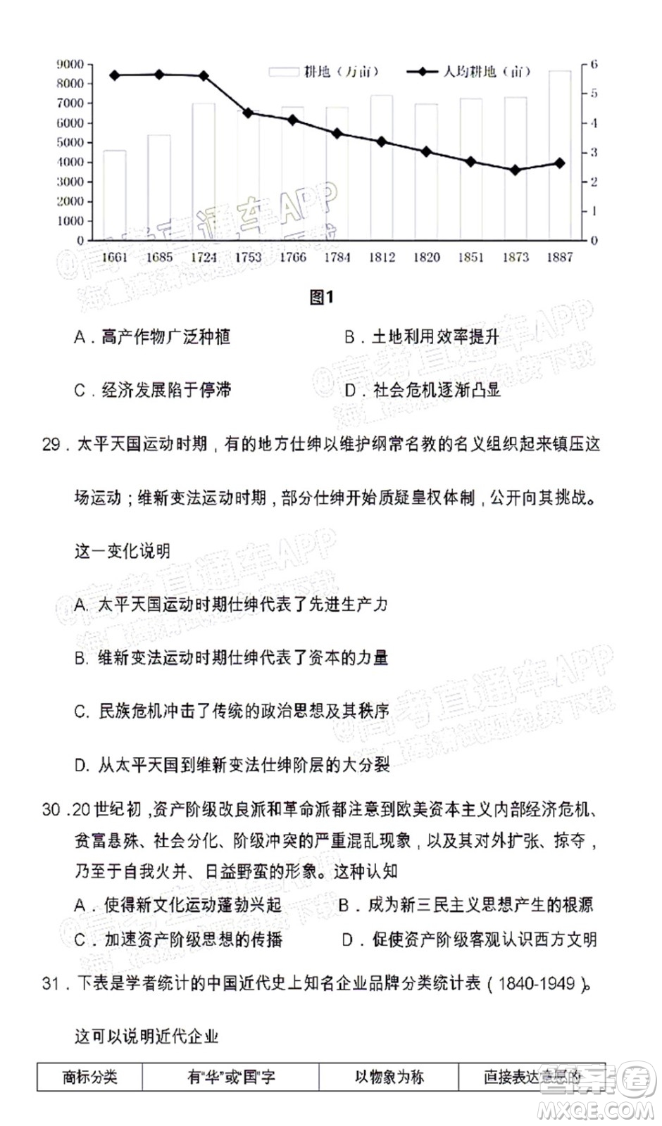 遂寧市高中2022屆零診考試文科綜合能力測(cè)試試題及答案