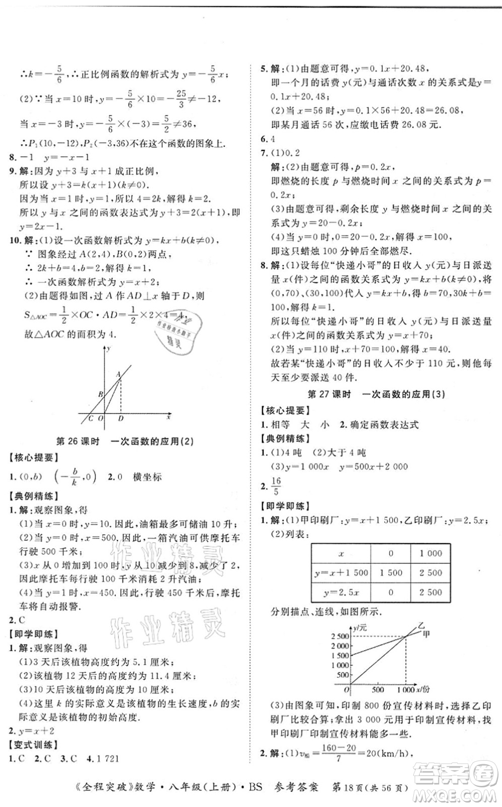 延邊大學(xué)出版社2021思而優(yōu)教育全程突破八年級(jí)數(shù)學(xué)上冊(cè)BS北師版答案