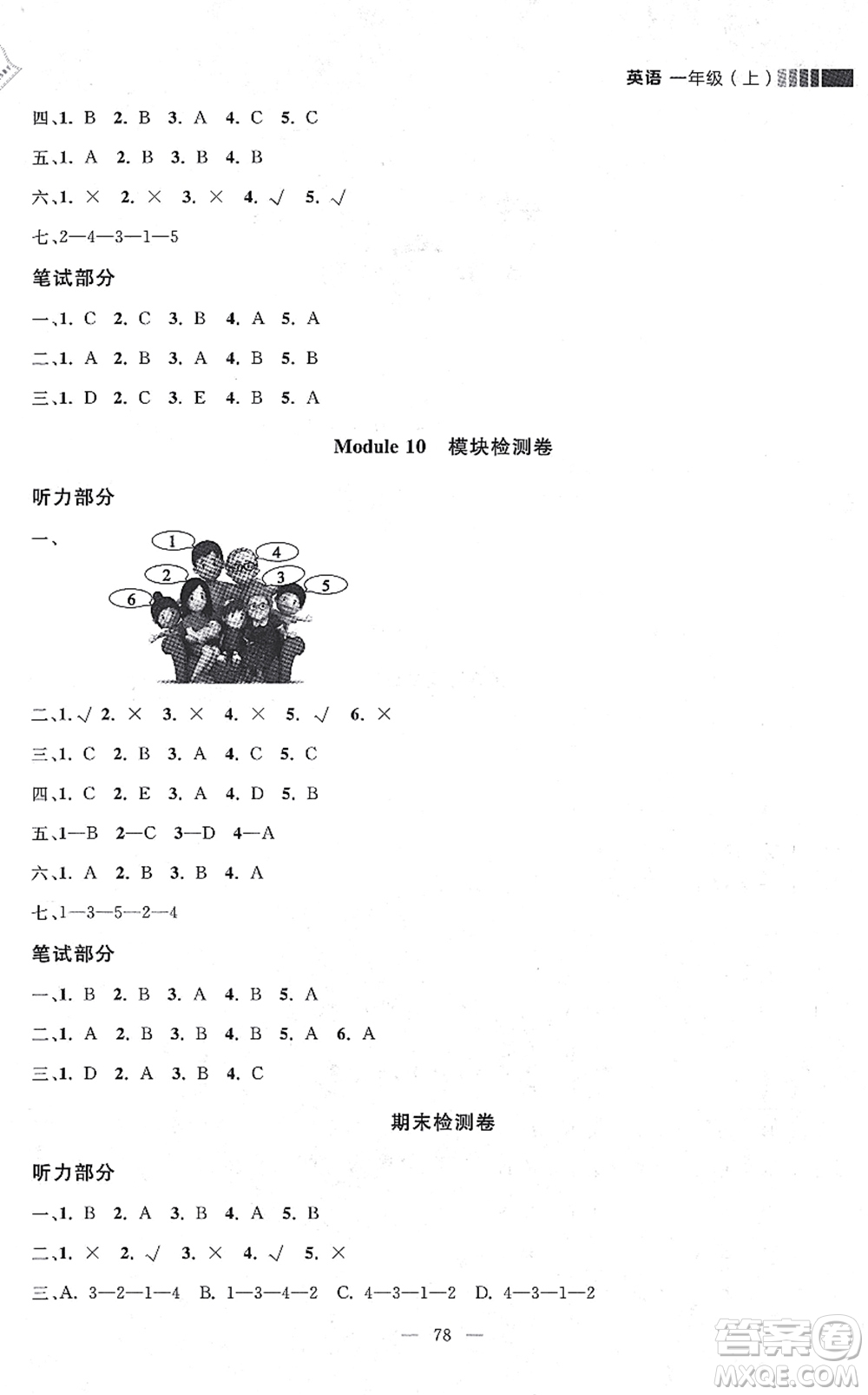 延邊大學(xué)出版社2021點(diǎn)石成金金牌每課通一年級英語上冊外研版大連專版答案