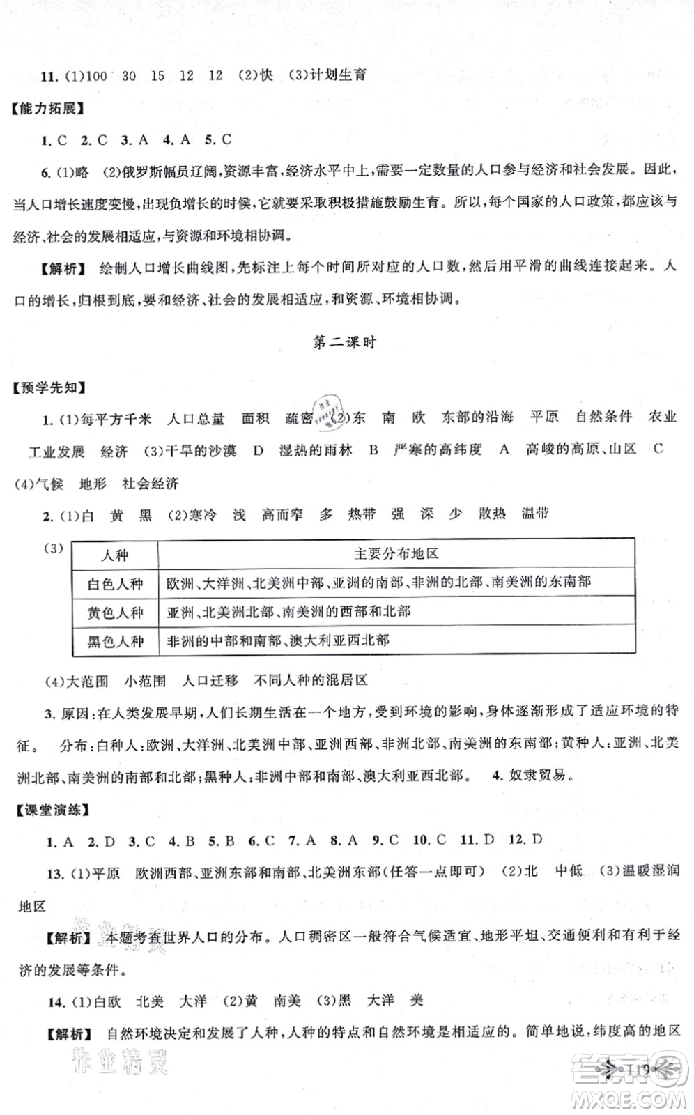 吉林出版集團(tuán)股份有限公司2021自主學(xué)習(xí)當(dāng)堂反饋七年級(jí)地理上冊(cè)人教版答案