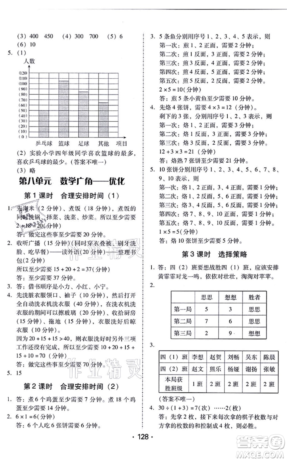 廣東人民出版社2021完美學(xué)案四年級(jí)數(shù)學(xué)上冊(cè)人教版答案