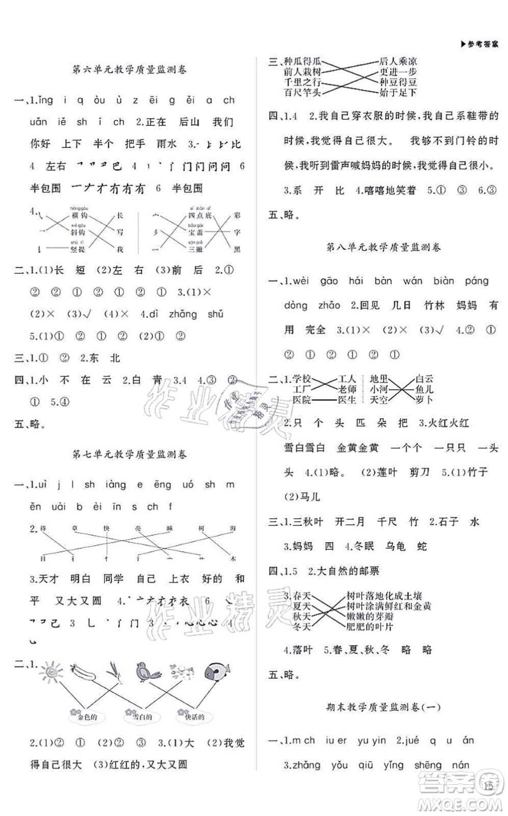 內(nèi)蒙古大學(xué)出版社2021超越訓(xùn)練一年級(jí)語(yǔ)文上冊(cè)R人教版綿陽(yáng)專(zhuān)版答案