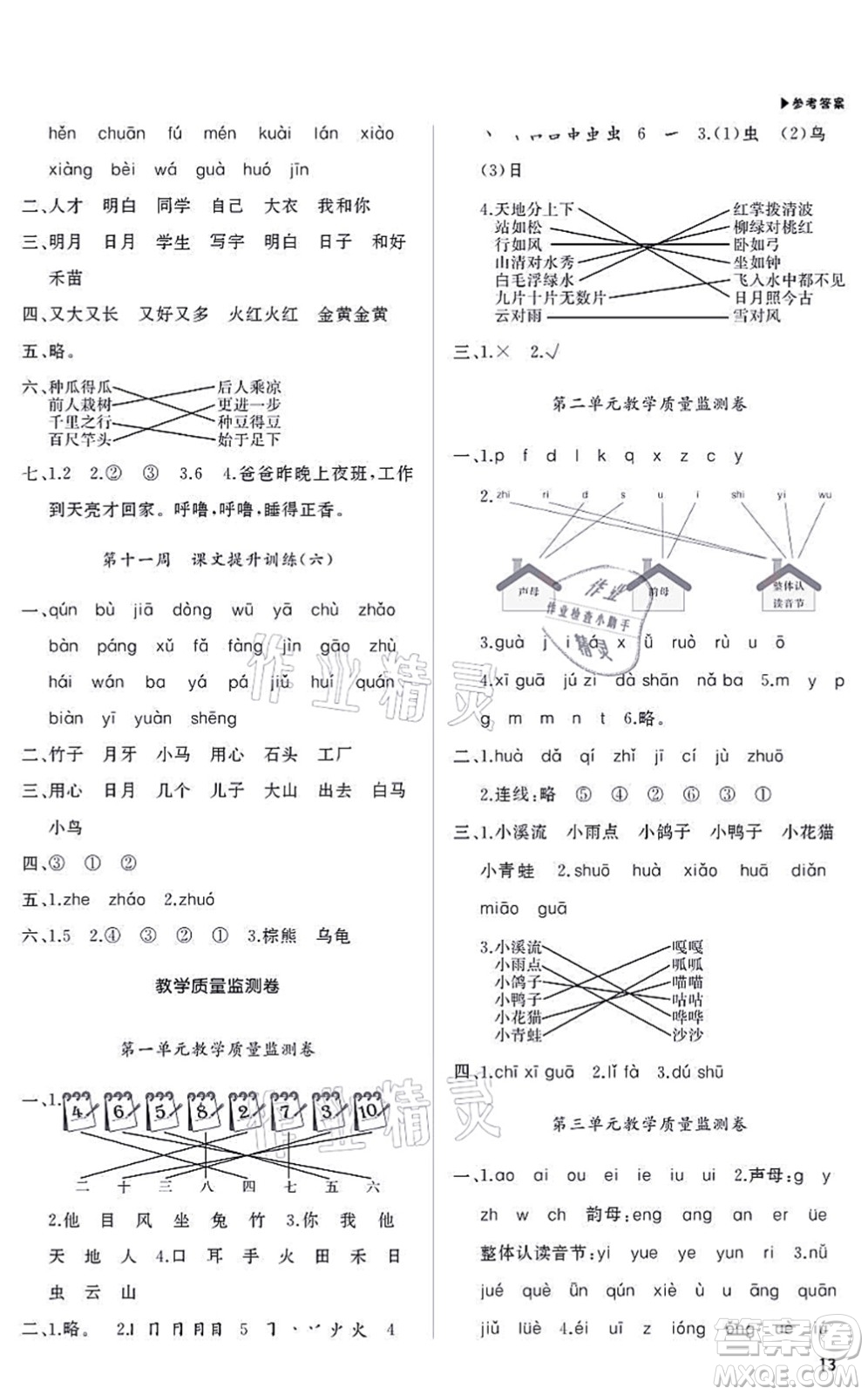 內(nèi)蒙古大學(xué)出版社2021超越訓(xùn)練一年級(jí)語(yǔ)文上冊(cè)R人教版綿陽(yáng)專(zhuān)版答案