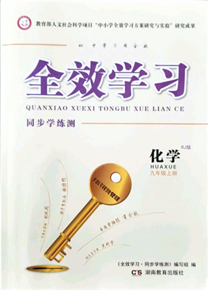 湖南教育出版社2021全效學(xué)習(xí)同步學(xué)練測九年級化學(xué)上冊RJ人教版答案