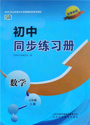 山東科學(xué)技術(shù)出版社2021初中同步練習(xí)冊(cè)五四制六年級(jí)上冊(cè)數(shù)學(xué)魯教版參考答案