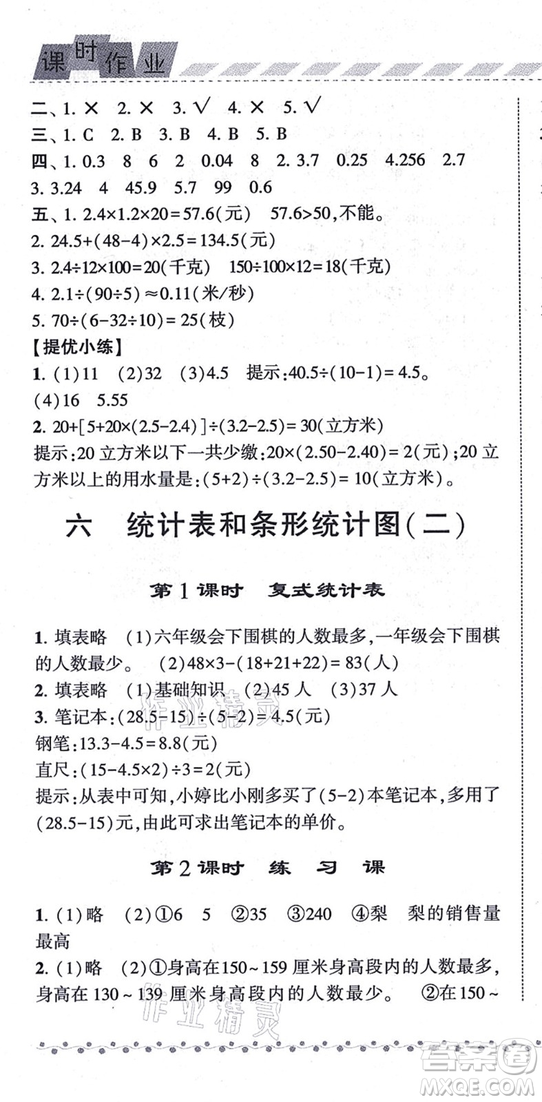 寧夏人民教育出版社2021經(jīng)綸學(xué)典課時作業(yè)五年級數(shù)學(xué)上冊江蘇國標(biāo)版答案