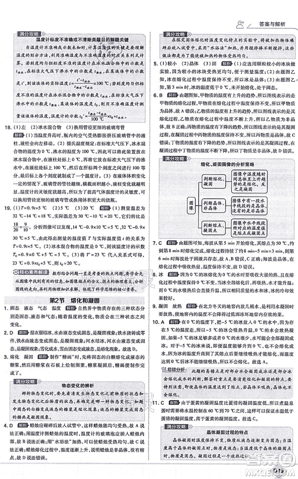 開(kāi)明出版社2021少年班八年級(jí)物理上冊(cè)RJ人教版答案