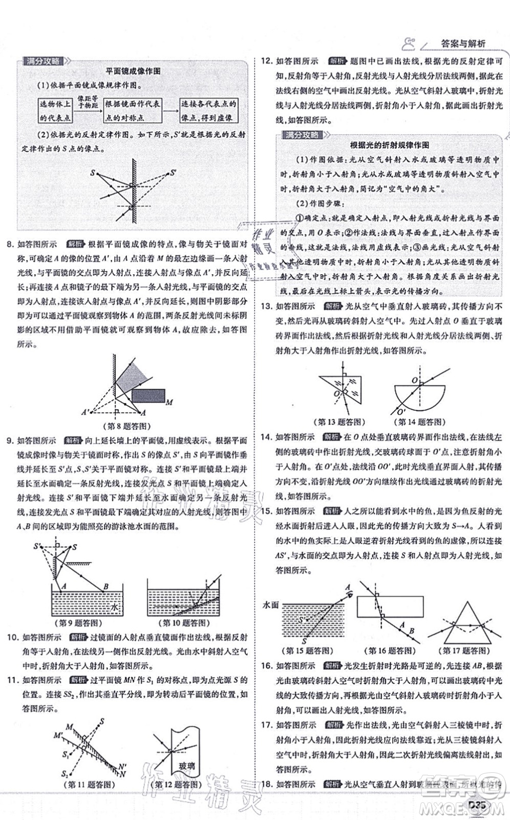 開(kāi)明出版社2021少年班八年級(jí)物理上冊(cè)RJ人教版答案