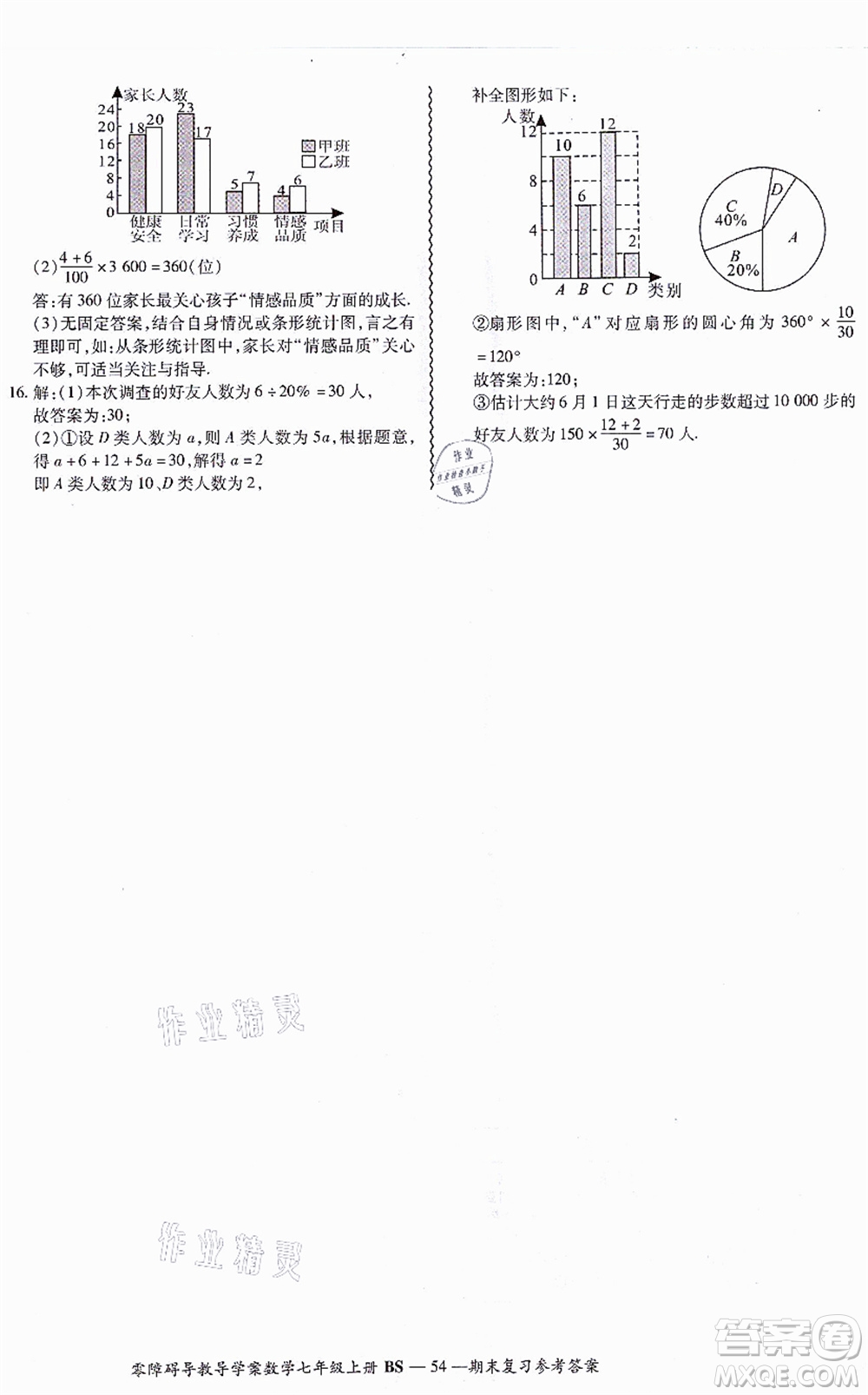 電子科技大學(xué)出版社2021零障礙導(dǎo)教導(dǎo)學(xué)案七年級(jí)數(shù)學(xué)上冊(cè)BSSX北師版答案