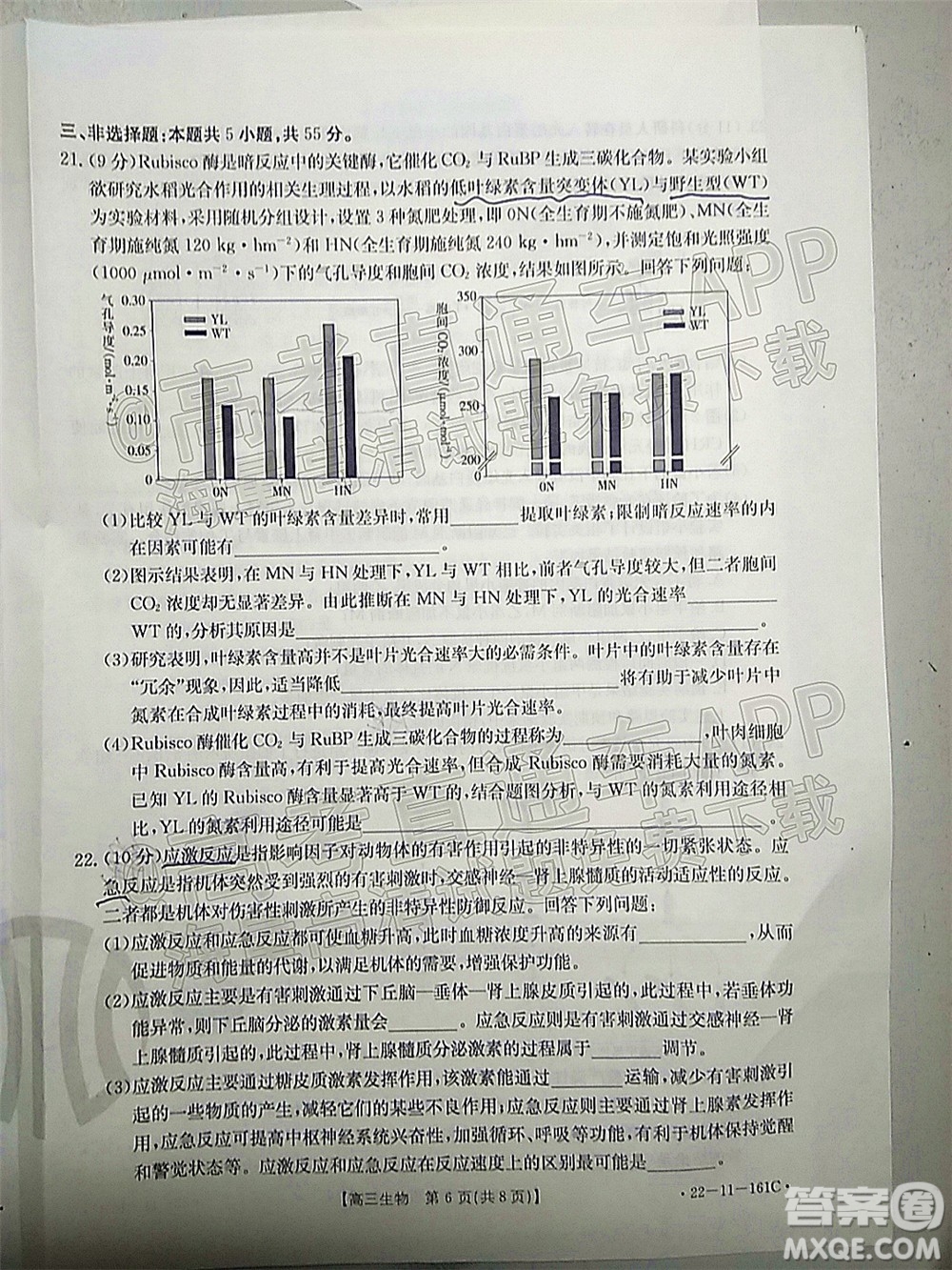 2022屆遼寧金太陽12月聯(lián)考高三生物試題及答案