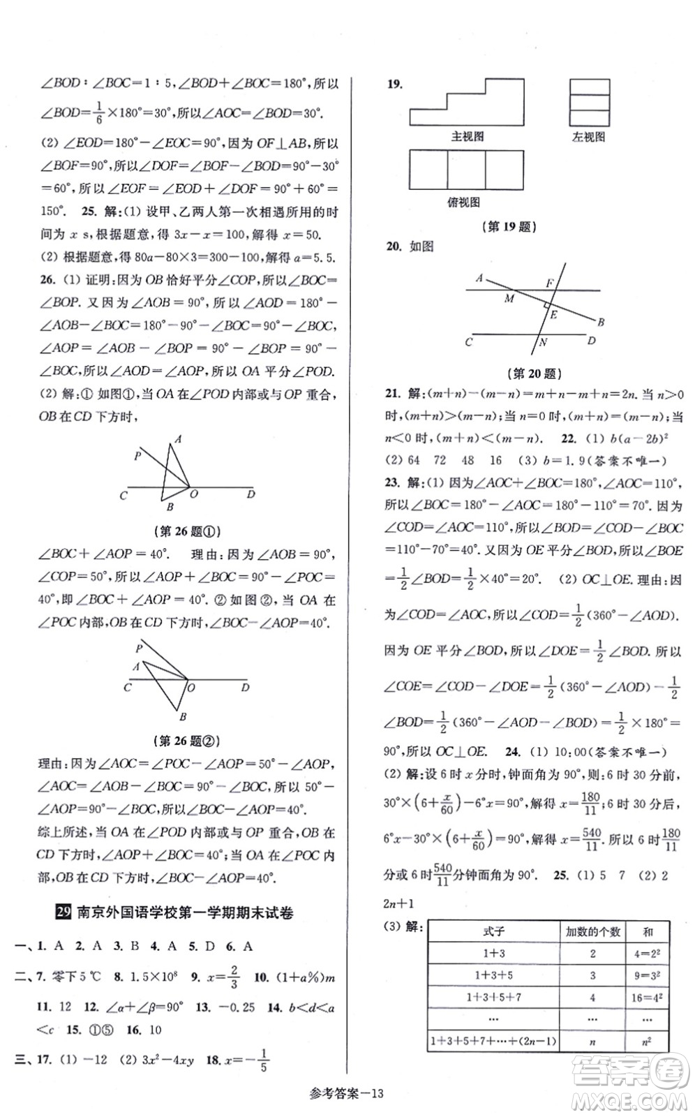 江蘇鳳凰美術出版社2021搶先起跑大試卷八年級數(shù)學上冊新課標江蘇版答案