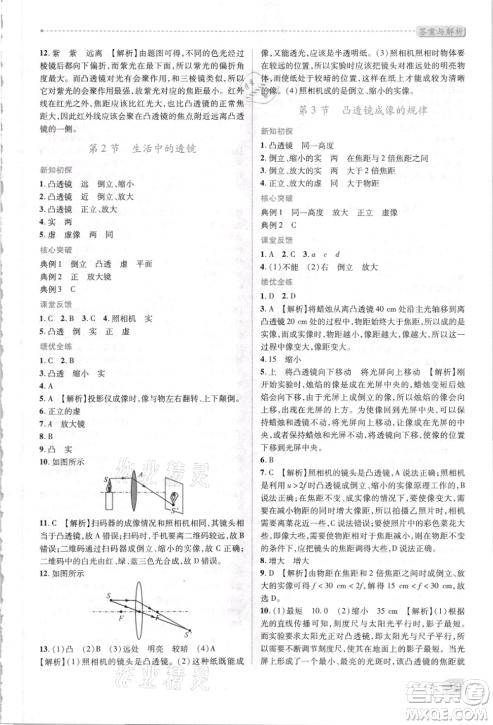 人民教育出版社2021新課標(biāo)教材同步導(dǎo)練八年級(jí)物理上冊(cè)人教版參考答案