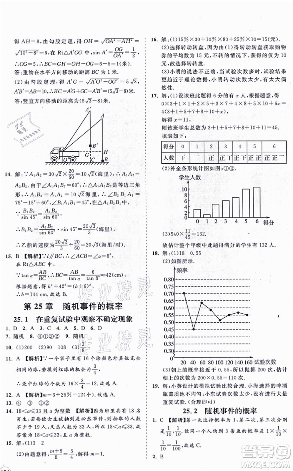 海南出版社2021新課程同步練習(xí)冊(cè)九年級(jí)數(shù)學(xué)上冊(cè)華東師大版答案