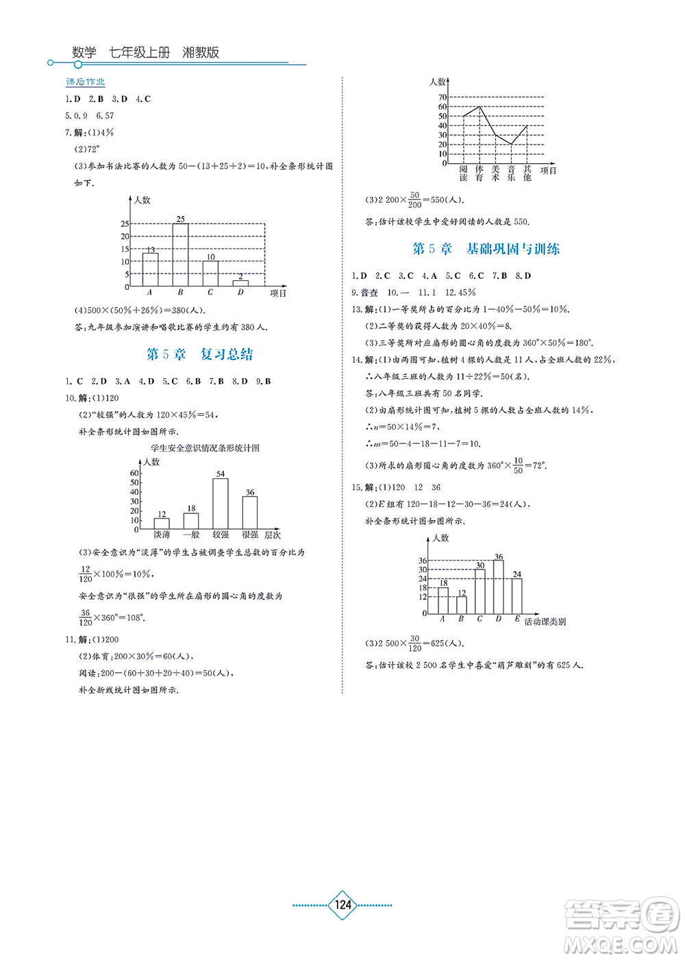 湖南教育出版社2021學(xué)法大視野七年級數(shù)學(xué)上冊湘教版答案