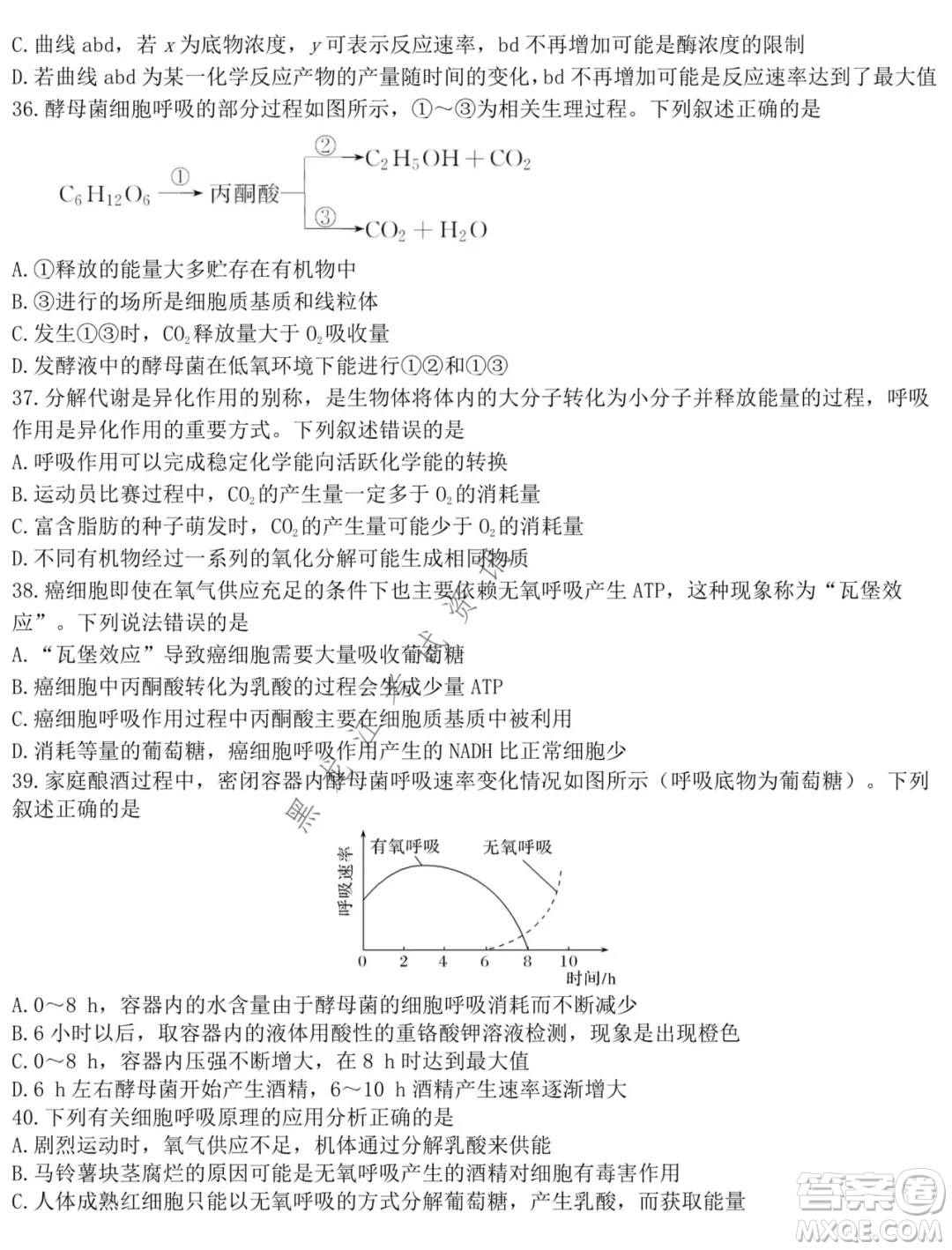 鐵人中學(xué)2021級(jí)高一學(xué)年上學(xué)期期末考試生物試題及答案