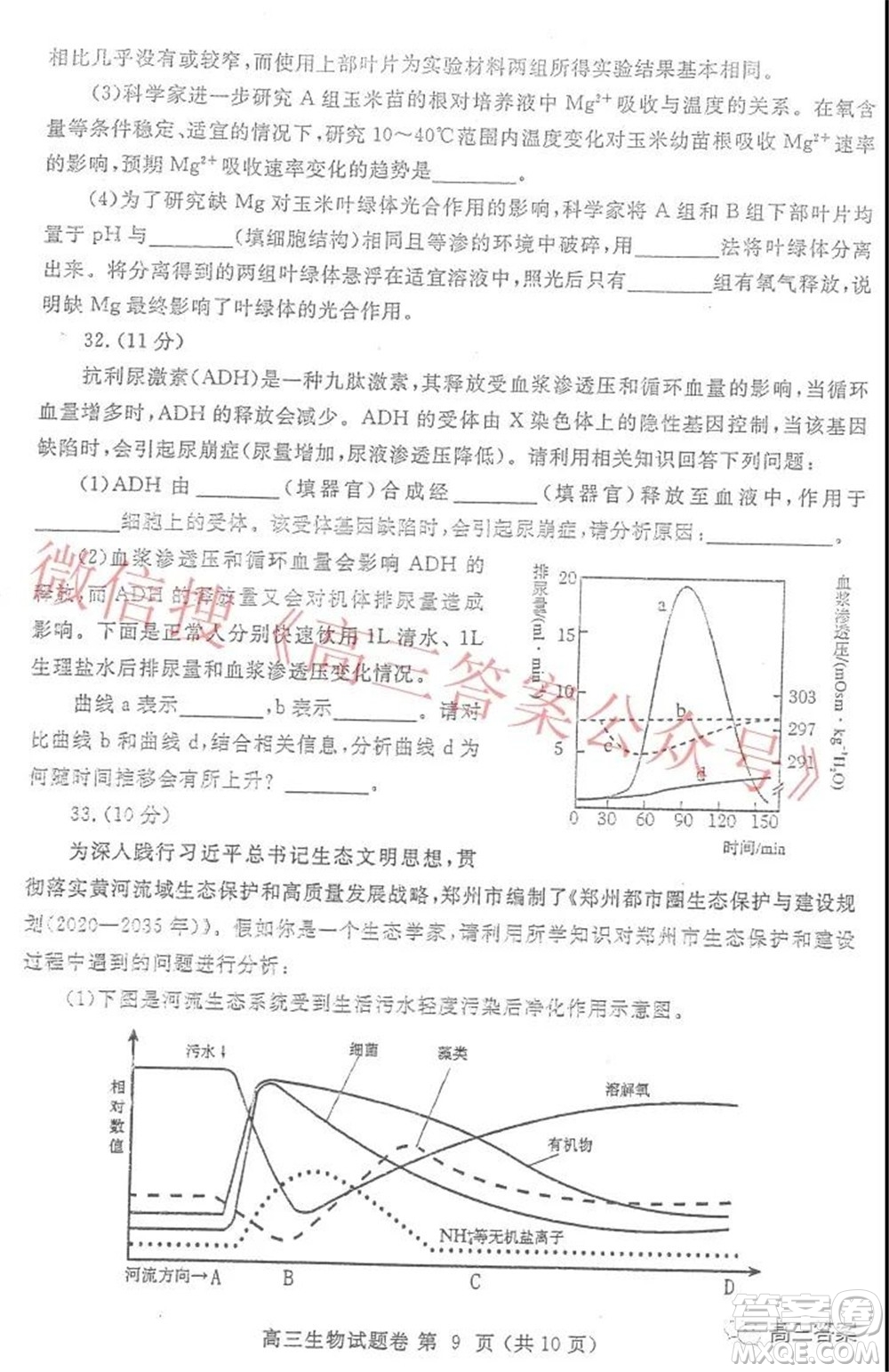 鄭州市2022年高中畢業(yè)年級(jí)第一次質(zhì)量預(yù)測生物試題及答案