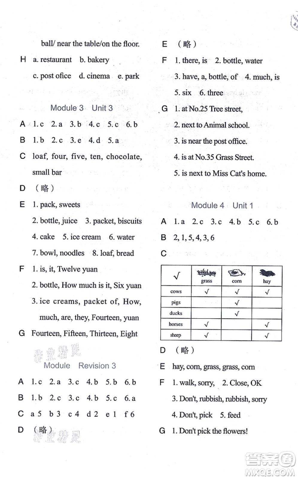 中西書局2021我能考第一金牌一課一練四年級英語上冊滬教版五四學(xué)制答案