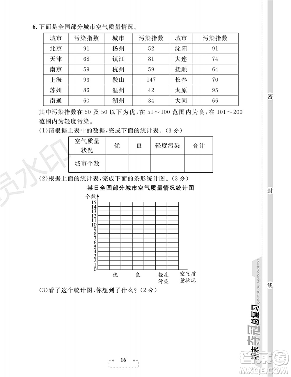 期末奪冠總復(fù)習(xí)2021期末達標(biāo)提優(yōu)卷（四）四年級數(shù)學(xué)上冊RJ人教版試題及答案