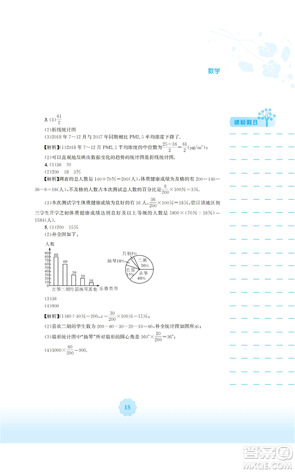 安徽教育出版社2022寒假生活七年級數(shù)學通用版S參考答案