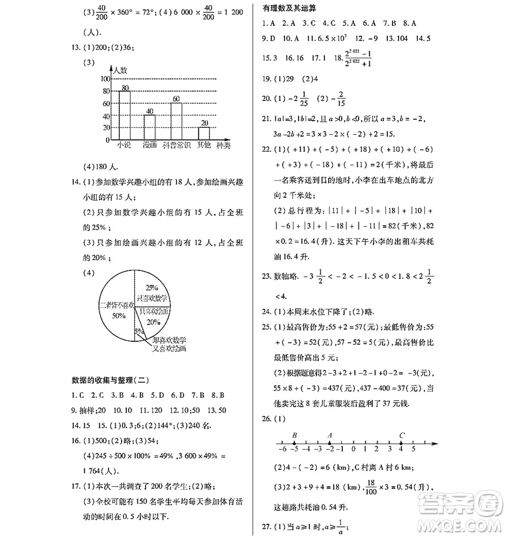 黑龍江少年兒童出版社2022寒假Happy假日七年級(jí)數(shù)學(xué)林甸專(zhuān)用答案