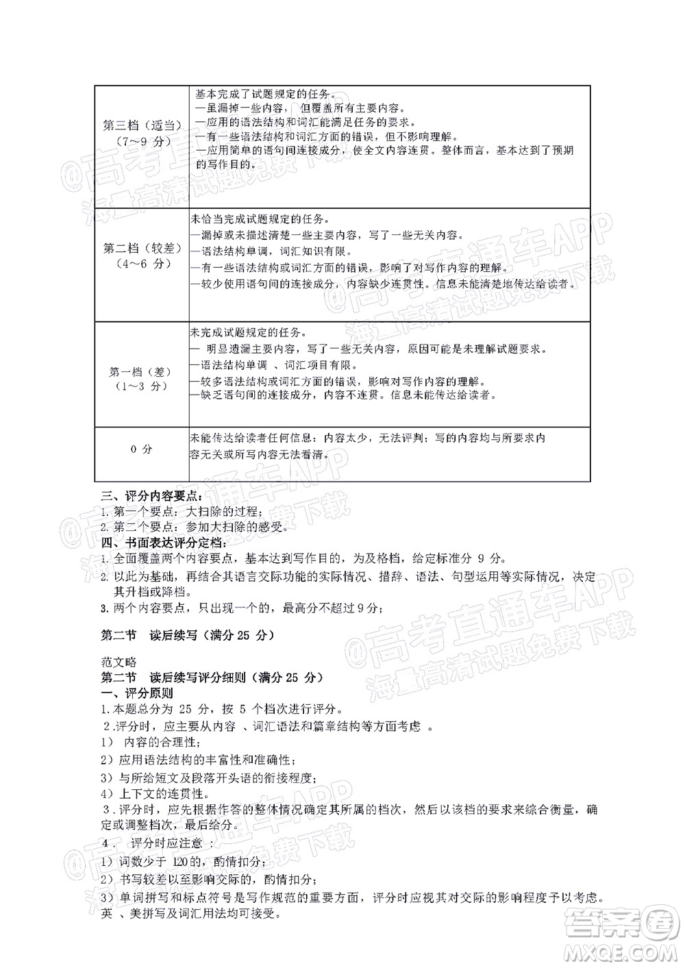 2021-2022學(xué)年漳州市高三畢業(yè)班第一次教學(xué)質(zhì)量檢測(cè)英語(yǔ)試題及答案