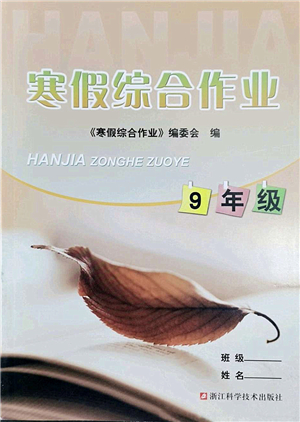 浙江科學技術出版社2022寒假綜合作業(yè)九年級合訂本通用版答案