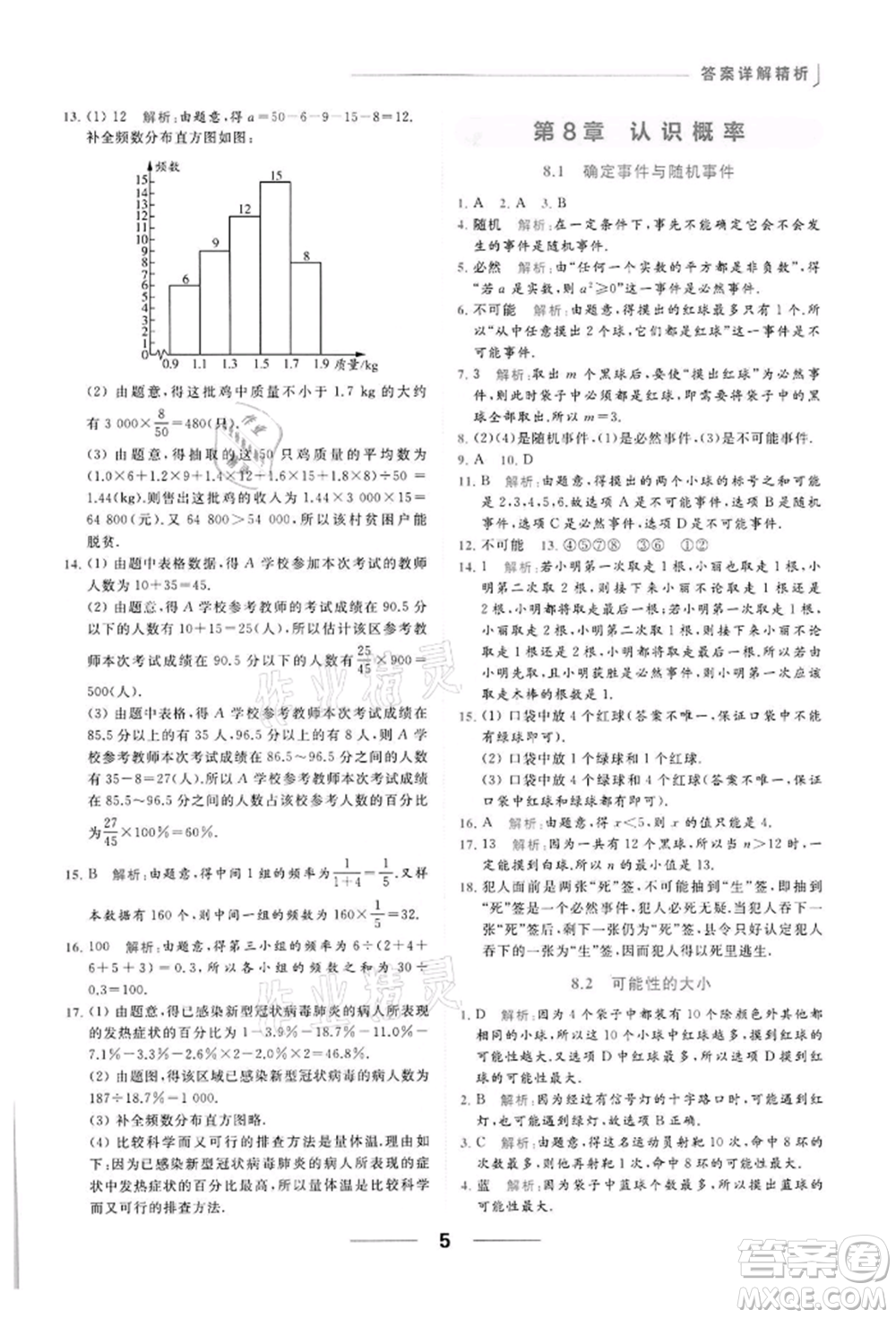 云南美術(shù)出版社2022亮點(diǎn)給力提優(yōu)課時(shí)作業(yè)本八年級數(shù)學(xué)下冊蘇科版參考答案