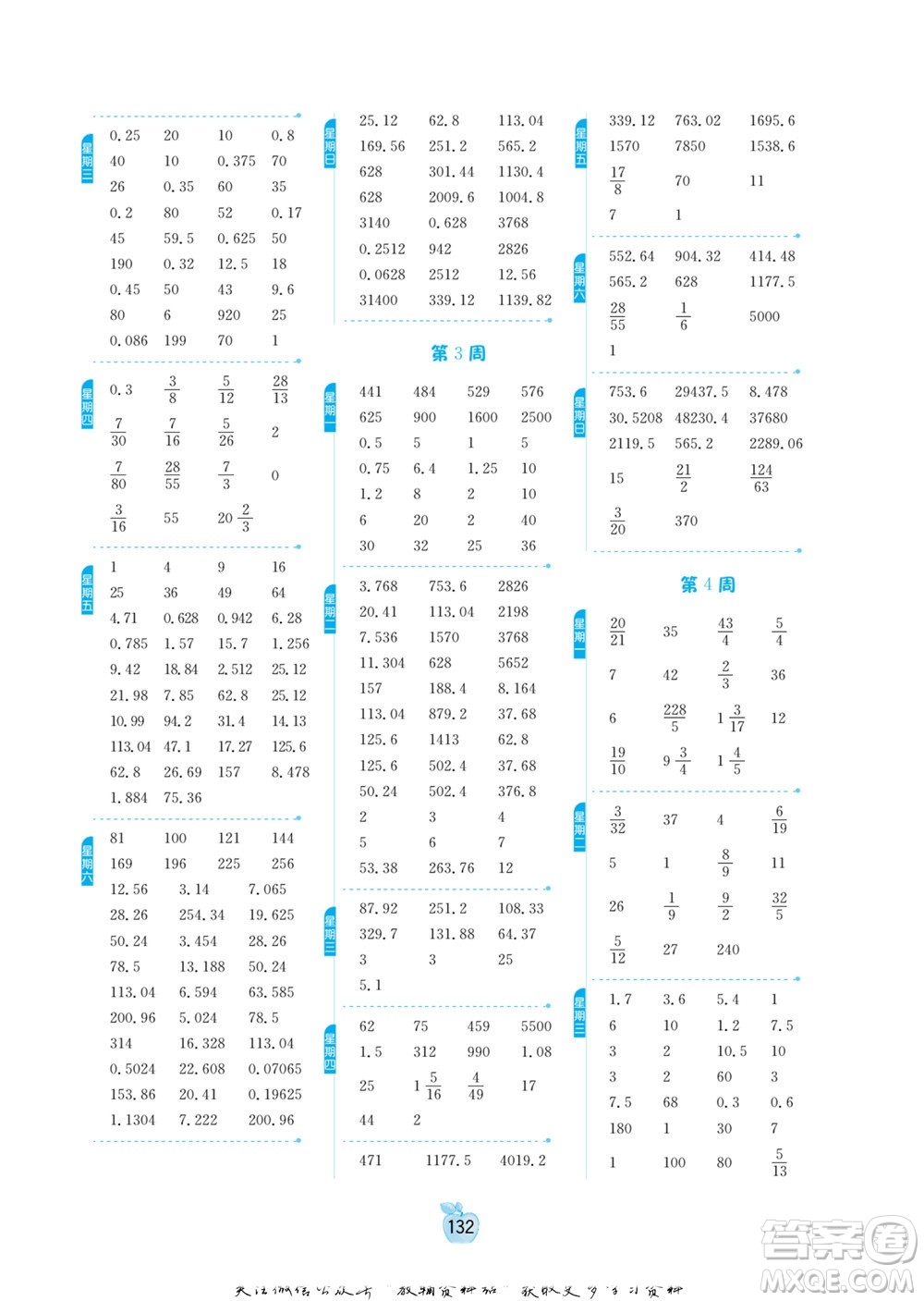 江蘇人民出版社2022小學(xué)數(shù)學(xué)計(jì)算高手六年級下冊RMJY人教版答案