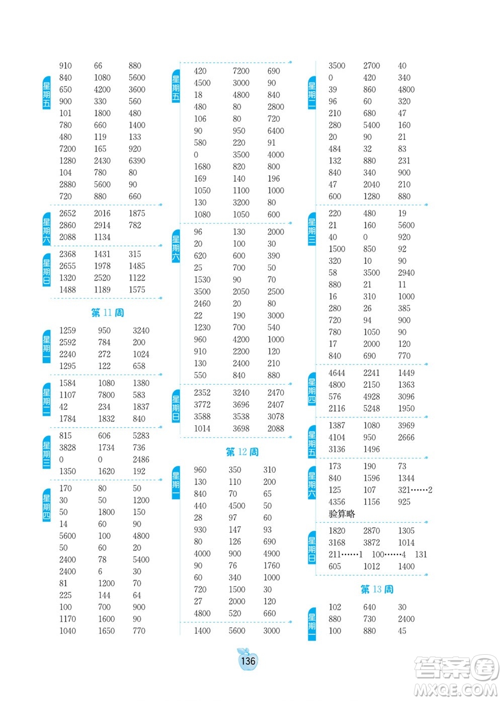 江蘇人民出版社2022小學(xué)數(shù)學(xué)計(jì)算高手三年級(jí)下冊(cè)RMJY人教版答案