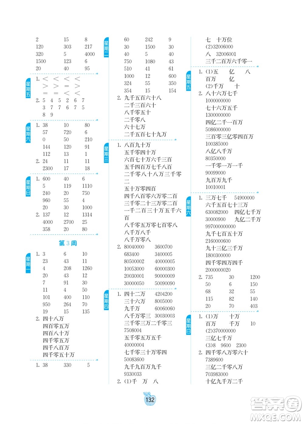 江蘇人民出版社2022小學(xué)數(shù)學(xué)計(jì)算高手四年級(jí)下冊(cè)JSJY蘇教版答案