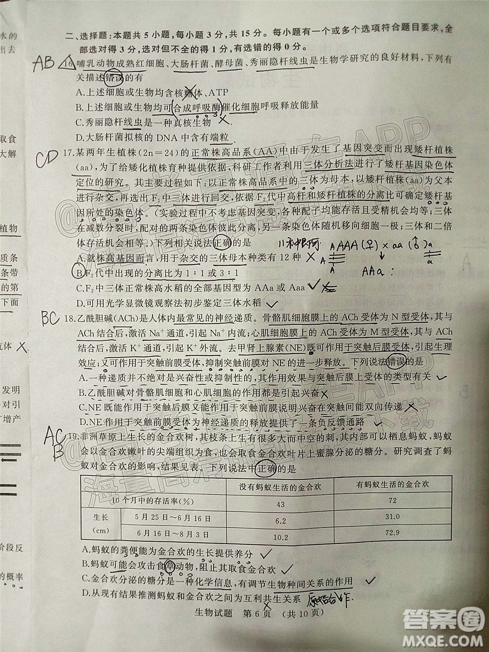 2022年濟(jì)南十一校高三年級2月學(xué)校聯(lián)考生物試題及答案