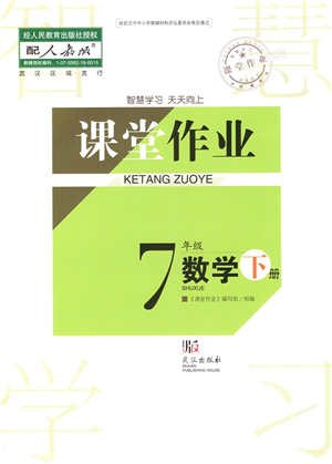 武漢出版社2022智慧學習天天向上課堂作業(yè)七年級數學下冊人教版答案