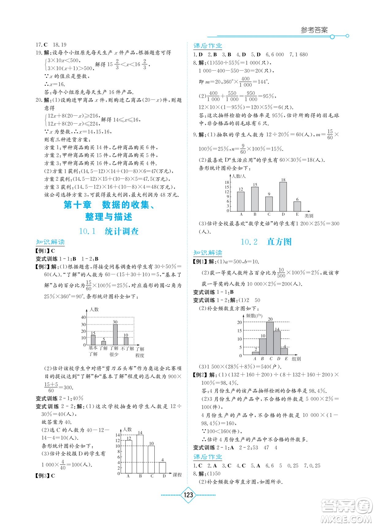 湖南教育出版社2022學(xué)法大視野七年級數(shù)學(xué)下冊人教版答案