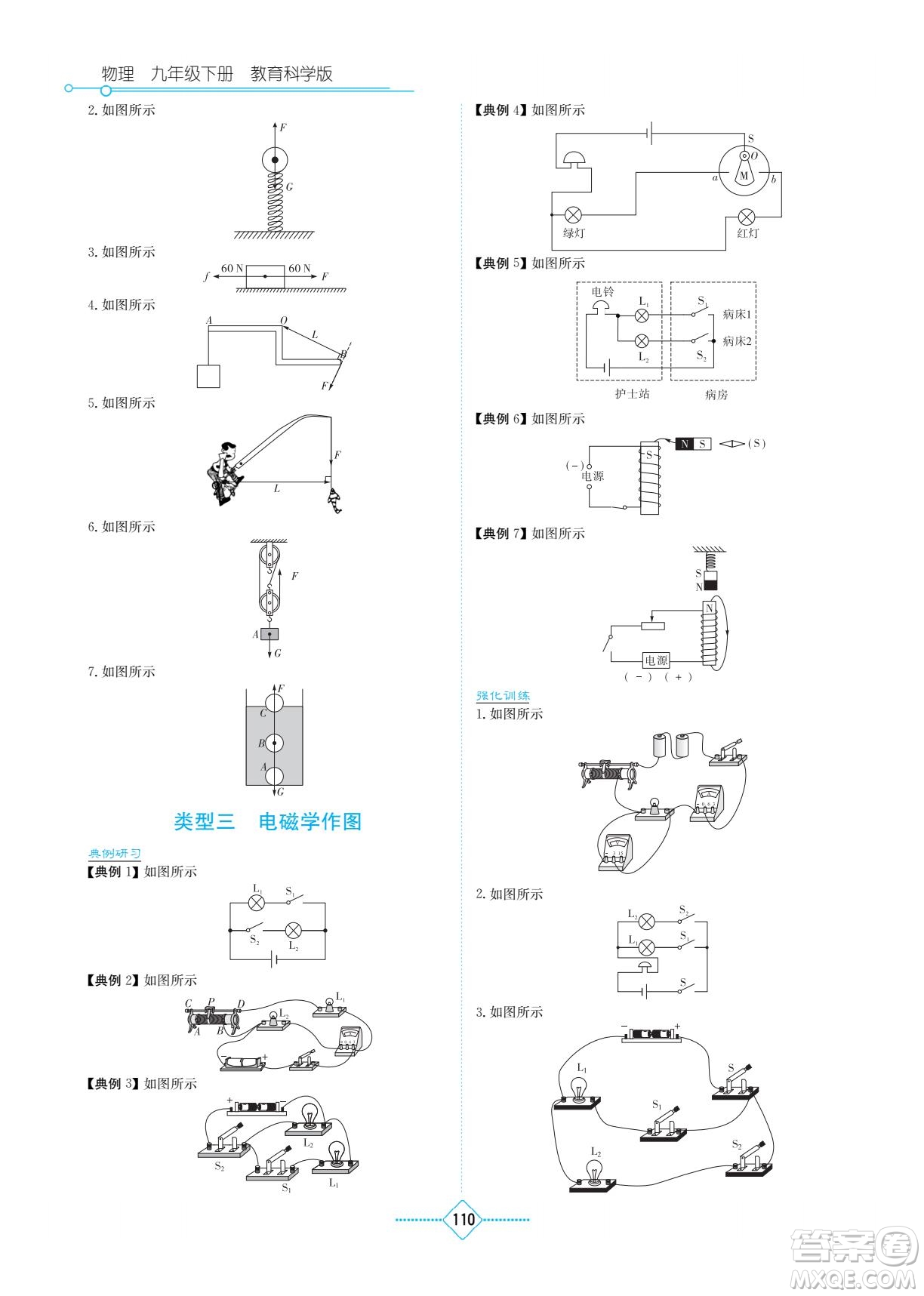 湖南教育出版社2022學(xué)法大視野九年級(jí)物理下冊(cè)教育科學(xué)版答案