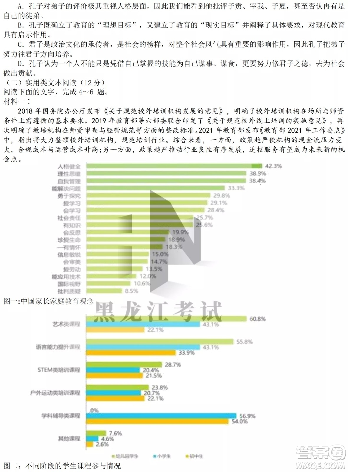 哈爾濱市第九中學(xué)校2021-2022學(xué)年度下學(xué)期開(kāi)學(xué)考試高三語(yǔ)文試題及答案