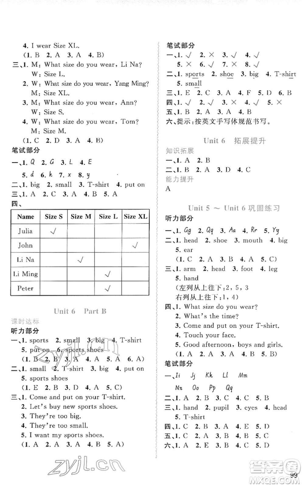 廣西教育出版社2022新課程學(xué)習(xí)與測(cè)評(píng)同步學(xué)習(xí)三年級(jí)英語(yǔ)下冊(cè)福建教育版答案