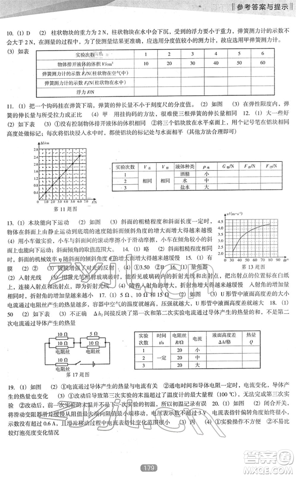 遼海出版社2022新課程物理能力培養(yǎng)九年級下冊人教版D版大連專用答案