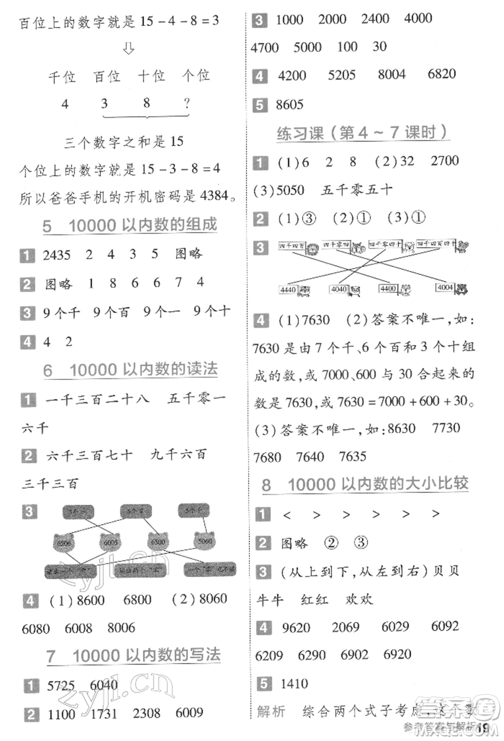 南京師范大學(xué)出版社2022一遍過二年級數(shù)學(xué)下冊人教版參考答案