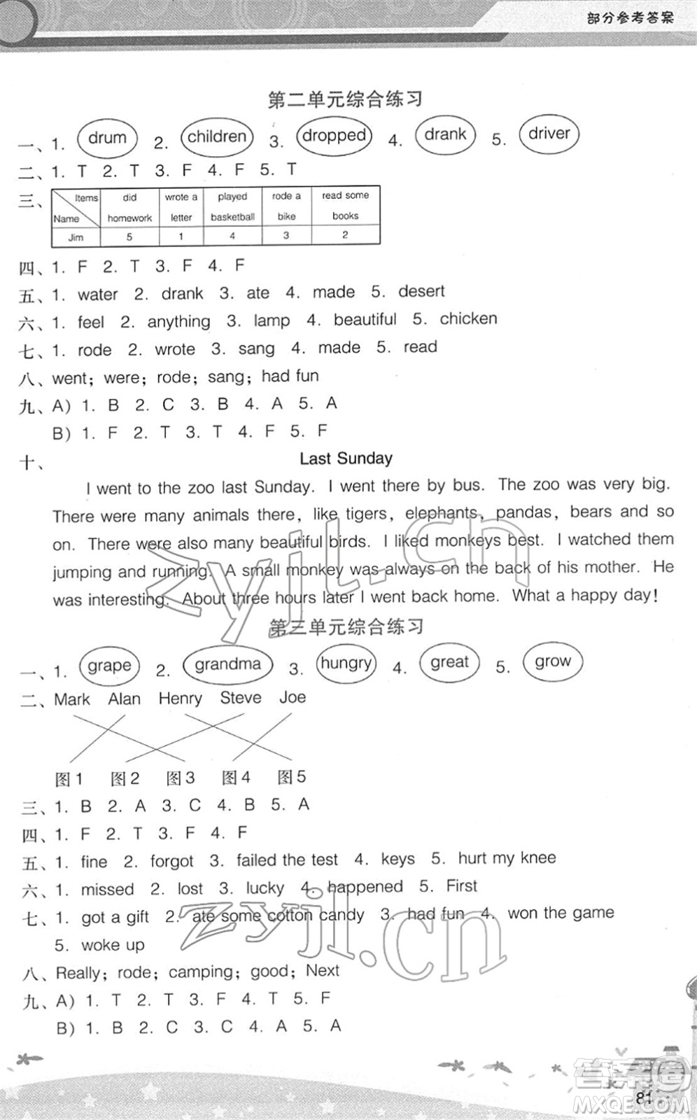 廣西師范大學(xué)出版社2022新課程學(xué)習(xí)輔導(dǎo)六年級英語下冊廣東人民版中山專版答案