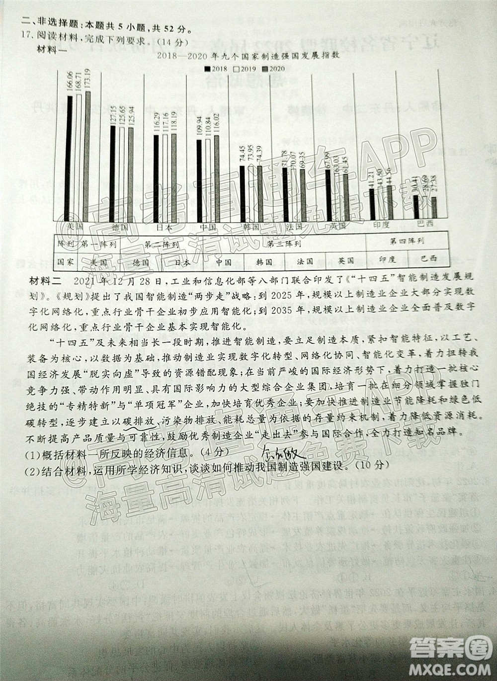 遼寧省名校聯(lián)盟2022屆高三3月份聯(lián)合考試思想政治試題及答案