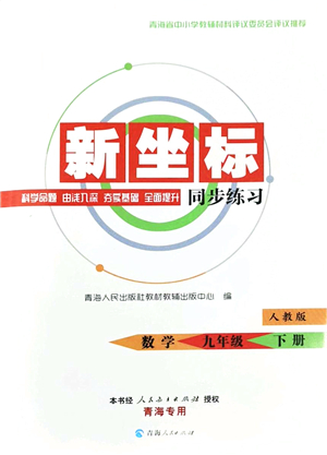 青海人民出版社2022新坐標(biāo)同步練習(xí)九年級(jí)數(shù)學(xué)下冊(cè)人教版青海專用答案