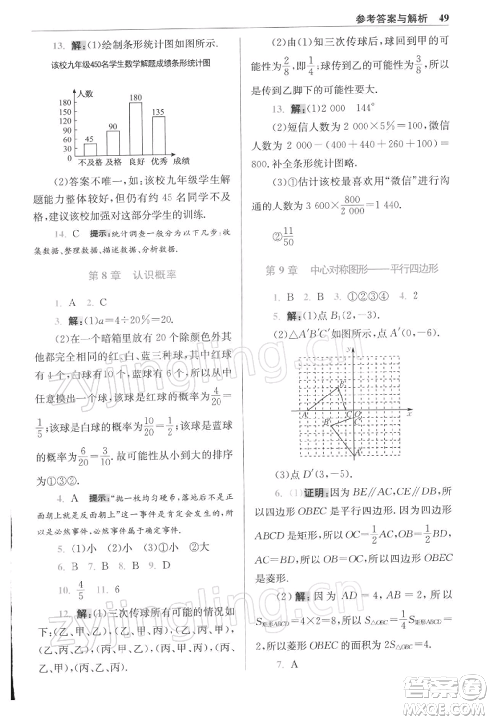 江蘇鳳凰科學(xué)技術(shù)出版社2022小題狂做八年級數(shù)學(xué)下冊蘇科版提優(yōu)版參考答案